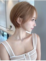 ボンドストーリーノヴァ(Bond Story nova)&nbsp;丸みナチュラルショート×ミルクティーベージュ