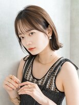エレノア 自由が丘店(Eleanor)&nbsp;切りっぱなしボブ/30代40代50代/寒色カラー/グレージュカラー