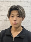 長めセンターパートスタイル