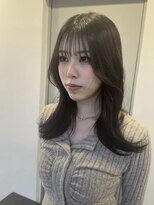 ゴウトゥデイシェアサロン 町田店(GO TODAY SHAiRE SALON)&nbsp;韓国レイヤーセミロング×ダークグレー