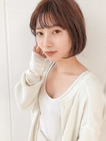 ユラリク 【刈谷】丸みシルエットで魅せる まろやかベージュ」ボブ