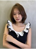 グレージュ×ハッシュカット［髪質改善/縮毛矯正/ボブ］
