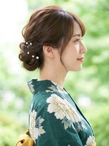 と和 巣鴨 大人上品な崩れにくい浴衣ヘア