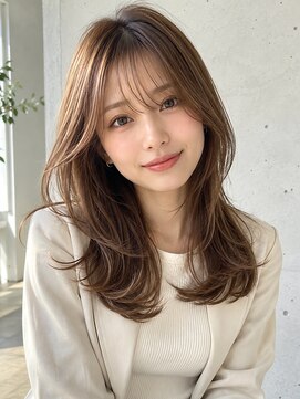 ノア 三宮店(NOA) 【NOA】ハイライト韓国風小顔ロングレイヤー×顔まわりレイヤー