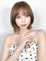 ラフィス ヘアー センス 広島袋町店(La fith hair SEnSE)&nbsp;【La fith】切りっぱなしボブ×ダブルカラー×アッシュベージュ