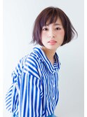 可愛いナチュラルショートボブ