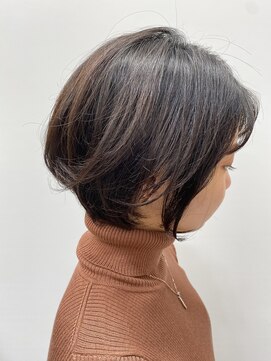 ユキオ オブ ヘアー(YUKIO of Hair) 30代40代★大人かわいいマニッシュ丸みショートボブ