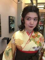 ニコ ヘアーアンドメイク(nico hair&make) 卒業式　袴　ハーフアップ