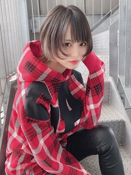 リアイス(Re:ICE) ミニウルフ/くすみブルー/流れるレイヤー/インナーハイライト