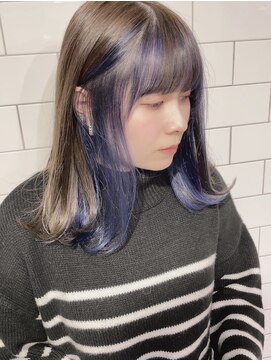 シアー(sheer) 《sheer/大黒》＃インナーカラー＃ブルーバイオレット