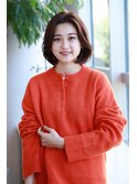 大人っぽふんわりボブ