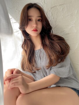 アンジェリカラボ 梅田店(ANGELICA LABO) 韓国風くびれロングレイヤー【川又】