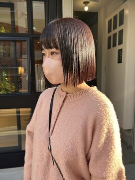 ニカ(NICA) 【NICA】カシスピンクピンクカラーラベンダーカラーボブ/緒方