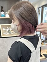 リベストバイジェービー 稲毛(li best. byjb)&nbsp;グレーベージュ/レイヤーロング/アッシュカラー/黒髪【稲毛】