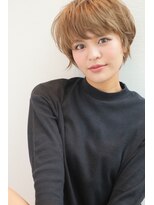 オブヘアー 宮崎台店(Of HAIR) ショートハイトーン可愛い大人ミルクティー艶簡単スタイリング