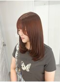 ジンジャーオレンジ/ブリーチなし/レイヤーカット