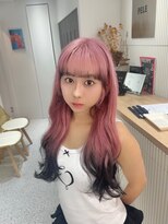 ペレ 渋谷(PELE)&nbsp;前髪/アンブレラカラー/こなれミディ/イメチェン/ウェーブパーマ