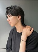メンズウルフカット 色気ウルフ 前髪なしウルフ　S126