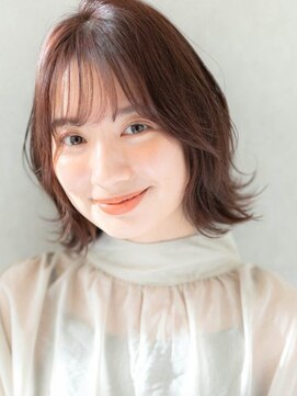 ローレン(LOREN) 美髪ピンクカラー20代30代40代デジタルパーマナチュラルボブ