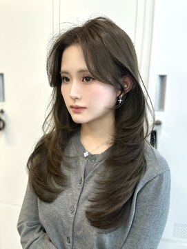 アリュウル 表参道(ALLURE) オリーブベージュ×ザクザクレイヤー◎【KAKO】