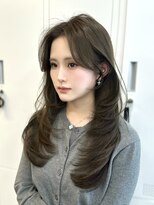 アリュウル 表参道 青山(Allure) オリーブベージュ×ザクザクレイヤー◎【KAKO】