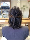 ハーフアップアレンジ