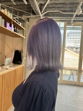 エルム 原宿 表参道(yelm) ラベンダーカラー/外ハネボブ