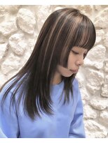 ヘアサロン エフ 渋谷(F) ＃顔周りレイヤー＃姫カット#ハイライト