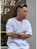 波巻きパーマスパイラルパーマ メンズツイスパソフトモヒカン