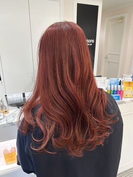 レ セゾン(Les Saisons) 《毛先まで潤う♪》カシスピンク×艶ロング