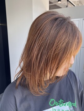 アヴァンス 神戸元町店(AVANCE.) レイヤーウルフスタイル/ベージュブラウン【神戸元町】