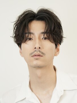 レタッチ バイ フィフス 銀座(RETOUCH by fifth) 銀座シャドウパーマセンターパートツイストスパイラルパーマ眉毛