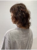 〈新垣拓未〉ウルフミディ/顔まわりレイヤー/透明感カラー