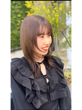 オーガニックマインド 坂戸 鶴ヶ島(organic+mind) 20代30代◎秋の暗めカラー×顔周りレイヤーで小顔韓国ヘア