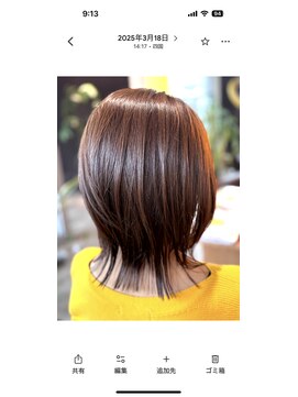 エクラ 山越店(e’clat) 外ハネ×軽めウルフボブで抜け感ヘア