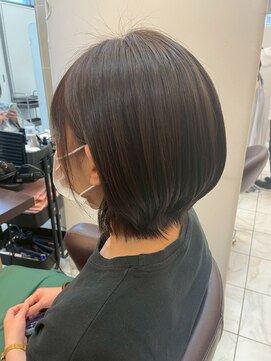 髪質改善/顔周りレイヤーカット/グレージュ[千葉/千葉駅]