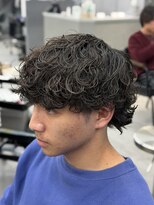 オーバルバイアピッシュ(OVARL by apish) 波巻きパーマ/メンズパーマメンズカットスペインカール