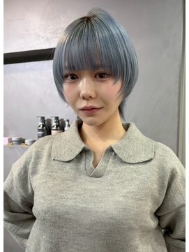 ワンズオゼ 渋谷(ONE's oze) ブルーカラー/ブリーチ3回/ケアブリーチ