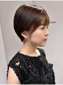 大人ショート×前髪あり 20代30代40代50代