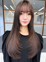 ヘアーブリーズ(hair breeze) 髪質改善◎艶々ロングストレート×春カラー