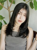 オーロ 塚口店(ORO)&nbsp;くびれレイヤーカット×艶感ダークカラー