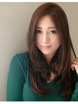 エイミーバイアフロートザガーデン 浦和店(amie by afloat the garden)&nbsp;大人かわいいワンカールロング◎フェミニン 斜めバング【浦和】