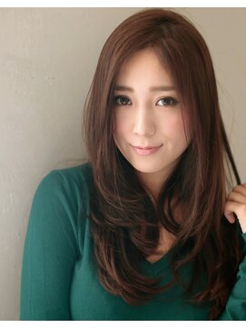 エイミーバイアフロートザガーデン 浦和店(amie by afloat the garden) 大人かわいいワンカールロング◎フェミニン 斜めバング【浦和】