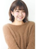 ジグザグバング ミニマムボブ ノットヘア ワンレン  ブルージュ
