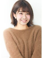 ルエ(rue)&nbsp;ジグザグバング ミニマムボブ ノットヘア ワンレン  ブルージュ