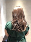 ダブルカラーでベージュ色