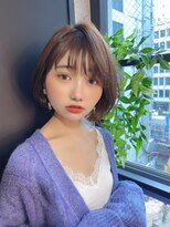 ロンドプランタン 恵比寿(Lond Printemps)&nbsp;【Lond佐野】小顔マニッシュショート毛先パーマアッシュブラウン