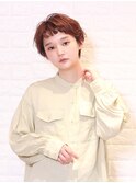 ISA大口★前上バングでオシャレフォルムなショート