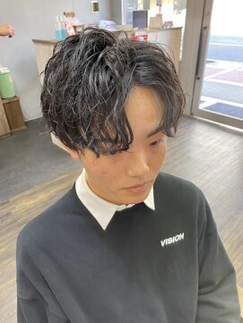 メンズ レオ 天六店(men's LEO) センターパート×ツイストスパイラルパーマ