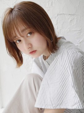 ノア(NOA) ナチュラルボブ 外ハネボブ シースルーバング 小顔ショートボブ